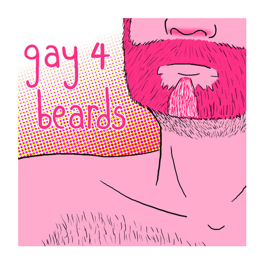 Gay 4 Beards - Sticker
